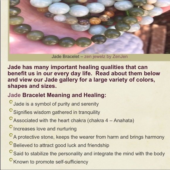 ⬇️ NEW GREEN JADE link bracelet Lucky 🍀 Charm - Picture 3 of 8